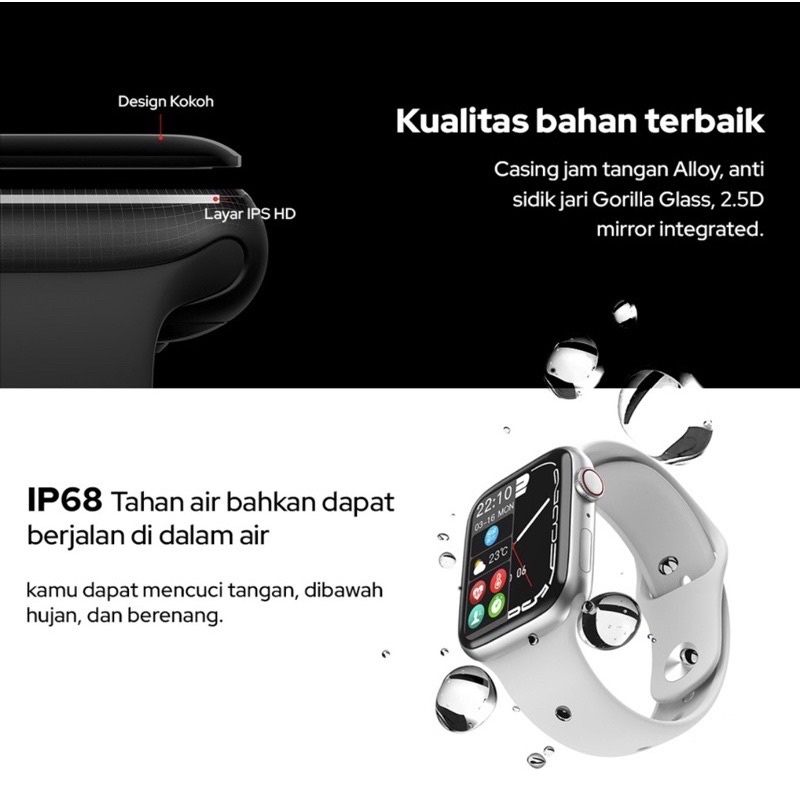 ✅GARANSI UANG KEMBALI✅Jam tangan SMARTWATCH T55 double strap bisa telfon dan ganti walpaper-8