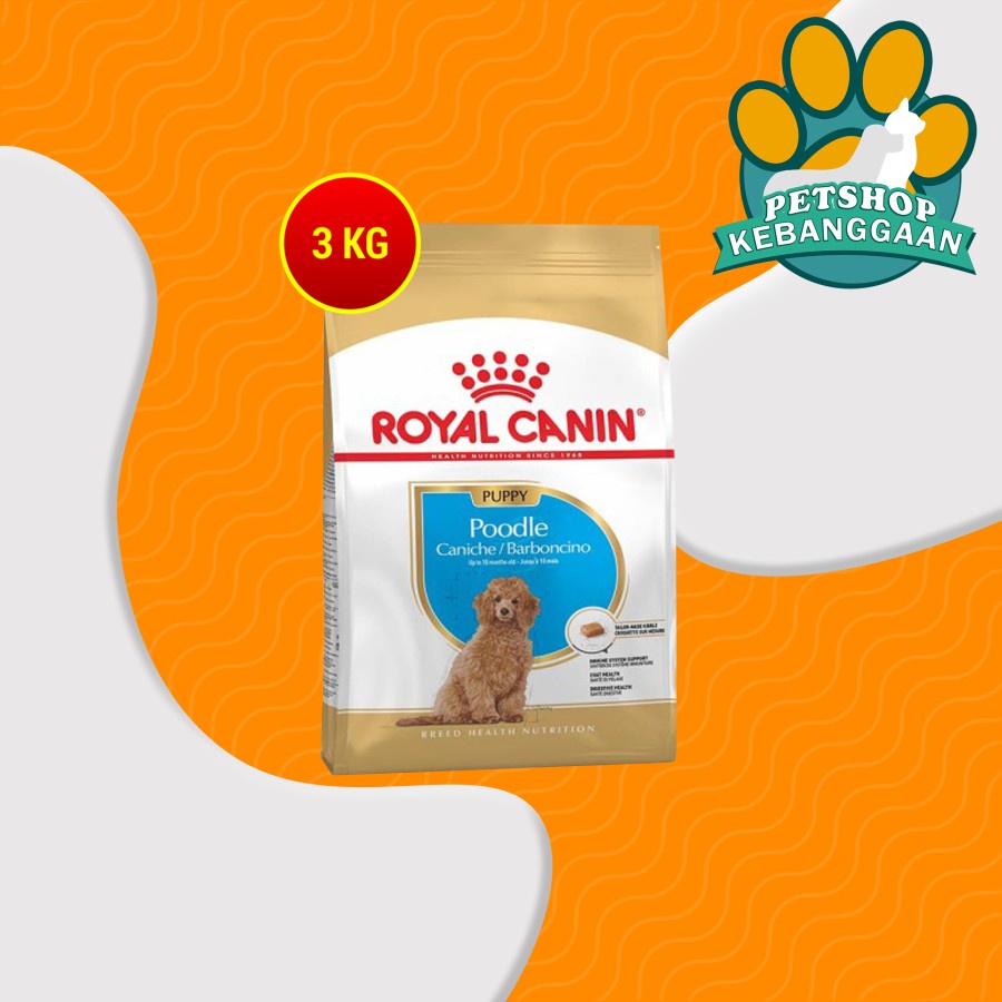 Makanan Anjing Royal Canin Poodle Junior 3 kg Dog Food Fresh Pack