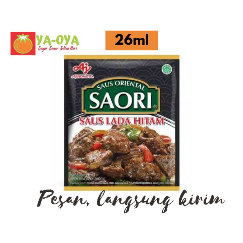 

SAORI SAUS LADA HITAM SACHET 26ml