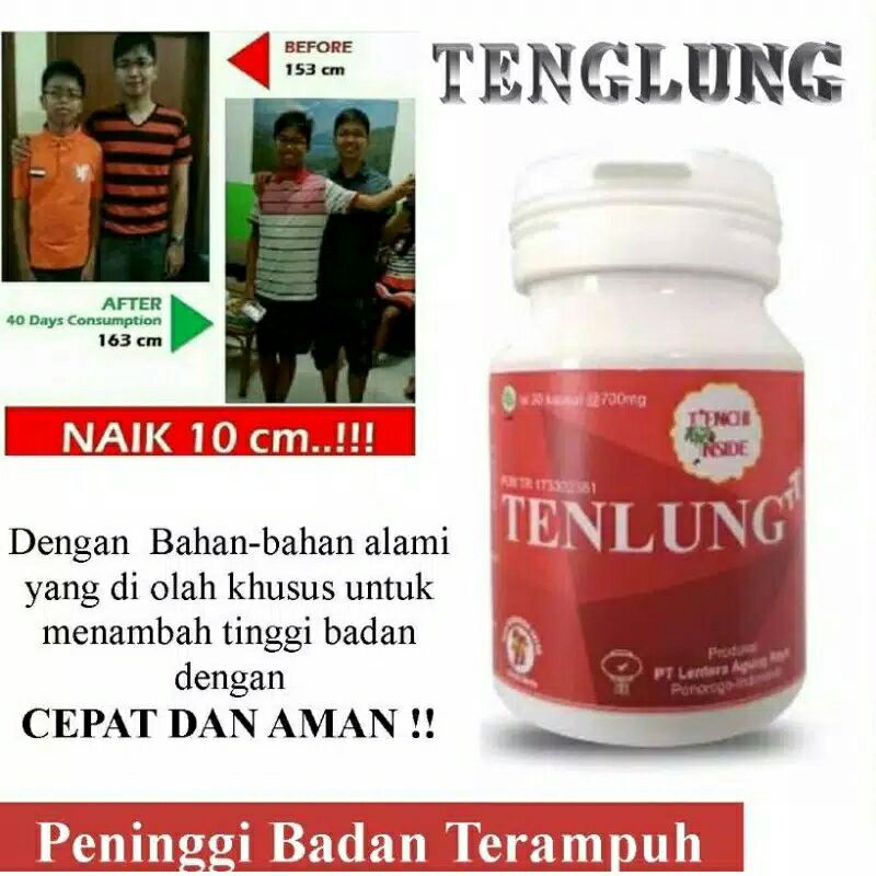 Peninggi badan terbaik Tenlung Original - Super Grow up Suplemen Tinggi badan anak dan dewasa