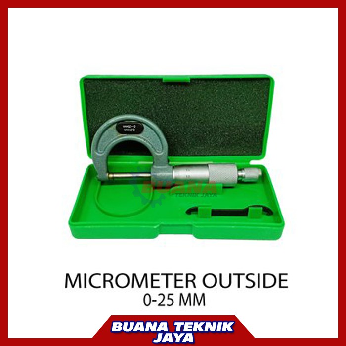 Jual MIKROMETER SEKRUP MICROMETER LUAR 025 Mm 0.01mm / Micrometer