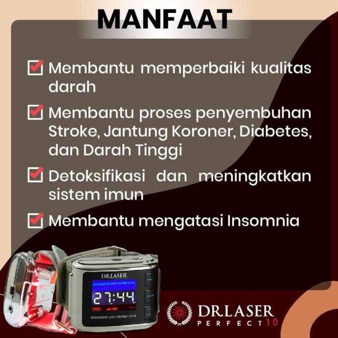 Dr. Laser Perfect 10 Original Asli Jam Tangan Kesehatan Terapi Jantung