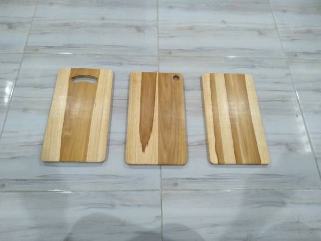 Talenan Kayu JATI 34 x 18 cm MURAH / Wooden Cutting Board