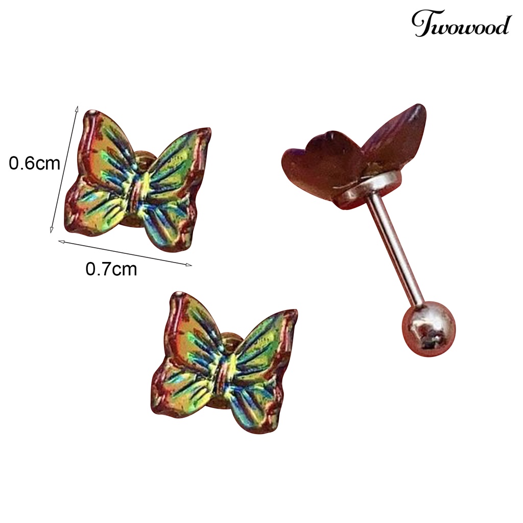 3pcs Anting Stud Bahan Resin Untuk Wanita