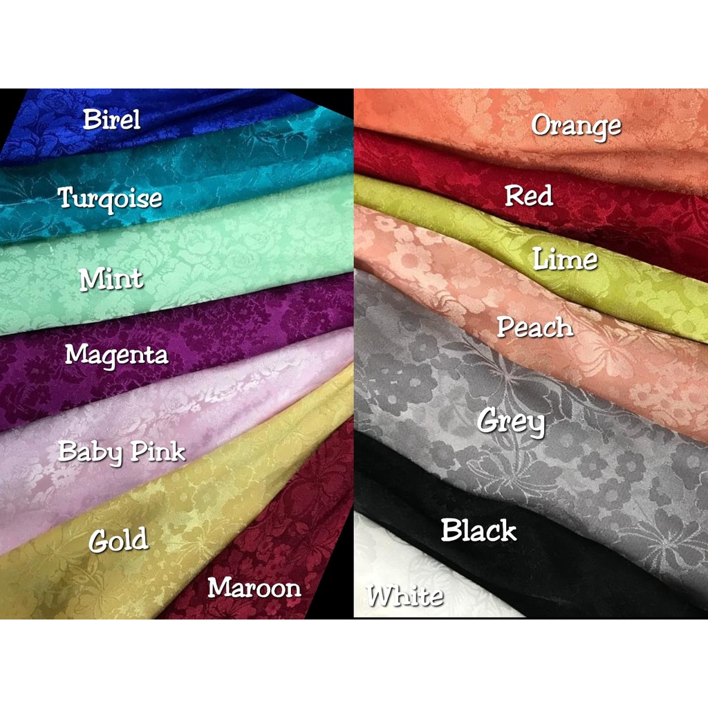 Kain Satin Jaquard / Jaquard Silk / Jaguar Raflesia Bahan Seragam Bridesmaid