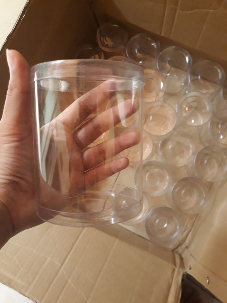 Tabung Mika 8x10 Kemasan Toples Bundar Plastik