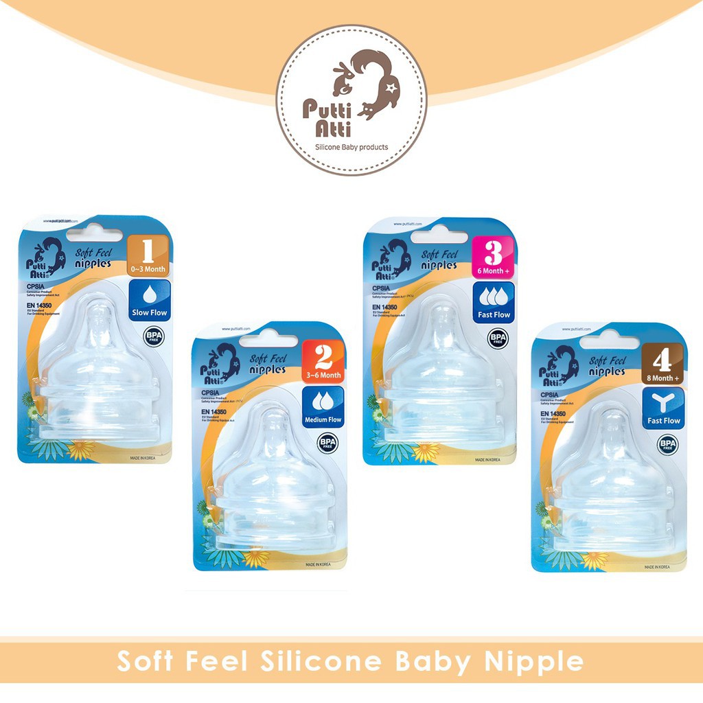 Putti Atti Soft Feel Nipples Step 1-4