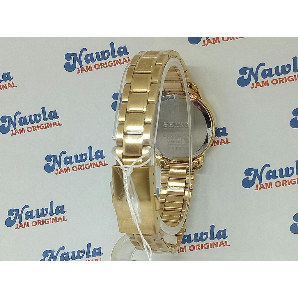 Seiko Ladies SUR744P1 Gold Plated Stainless | Jam Wanita SUR744