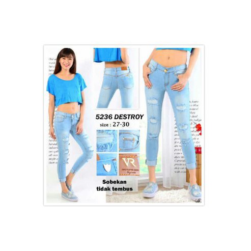 UNIX celana78 jeans cewek/celana jeans wanita7/8/celana/ celana jeans jeans7/8 perempuan