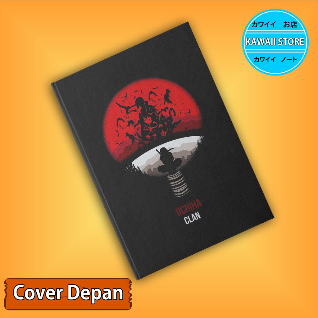 

Notebook / Pocket book Hard Cover Anime Naruto UCHIHA CLAN uk A5 & A6 / Notes Book
