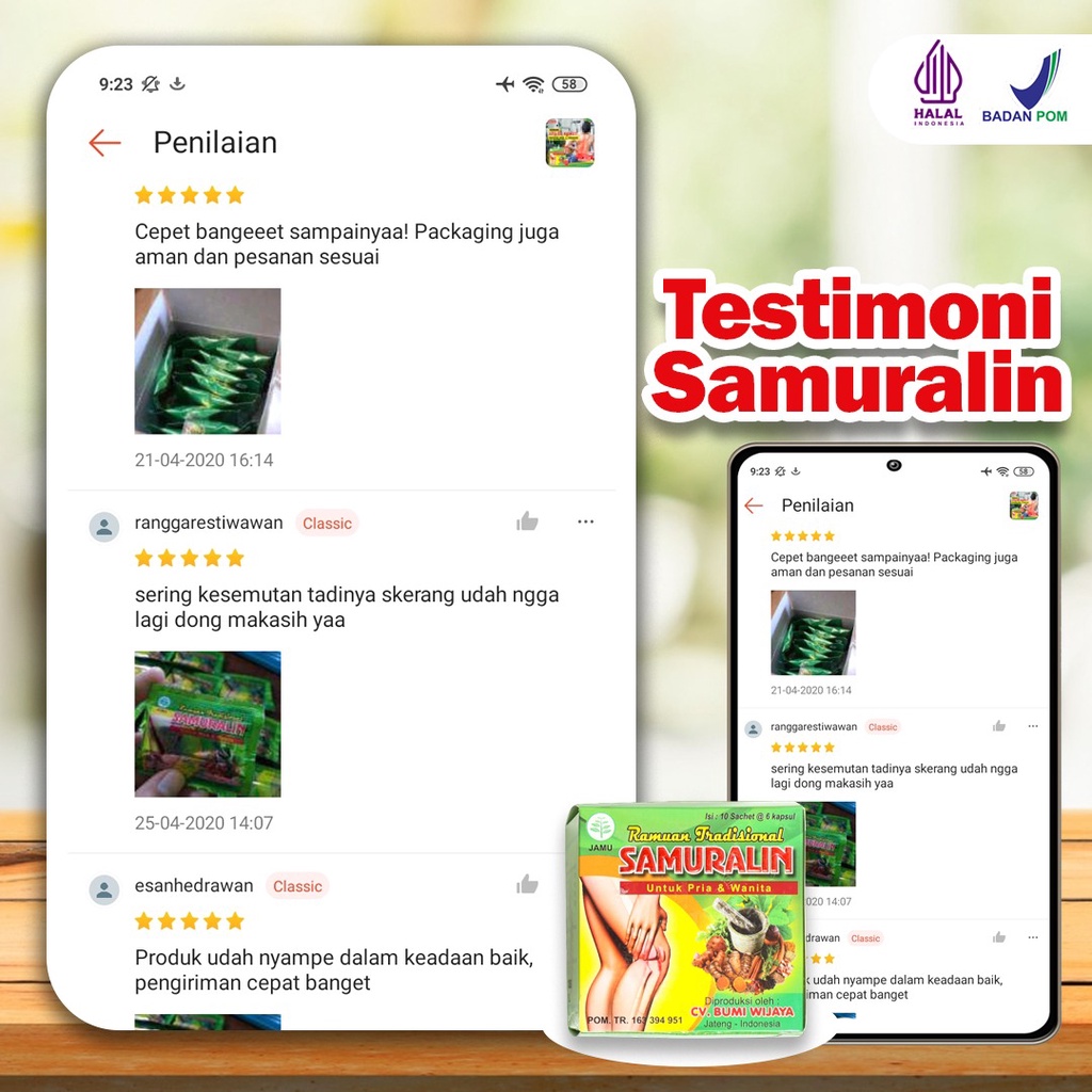 Samuralin - Herbal Nyeri Sendi Asam Urat Pegal Linu Reumatik Sakit Pinggang Punggung Jamu Encok Kesemutan Isi 50 Kapsul-6