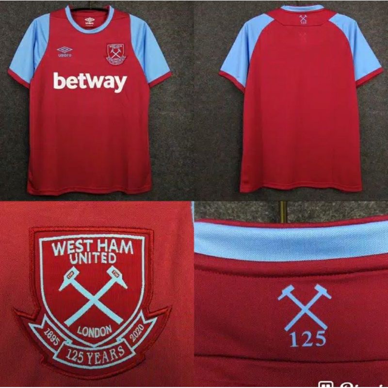 JERSEY BOLA GRADEORI HOME WESTHAM UNITED 2020/2021