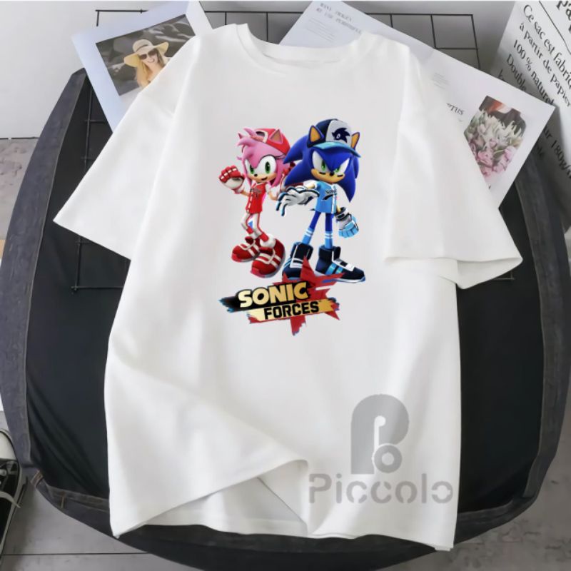 kaos anak anak/pakaian/motif sonic terbaru