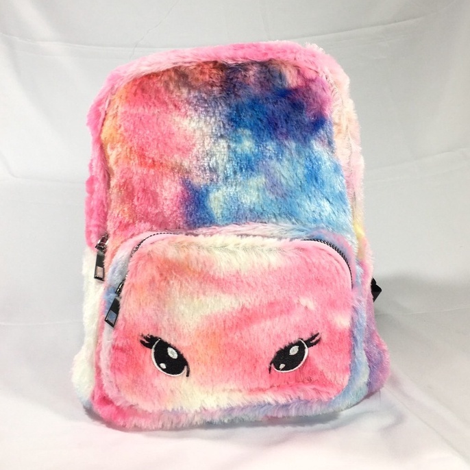 Tas sekolah anak bulu| Backpack Colorful