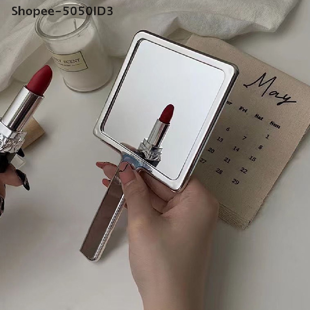 (ko) 1pc 2022 Cermin Makeup Genggam Portable Gaya Retro