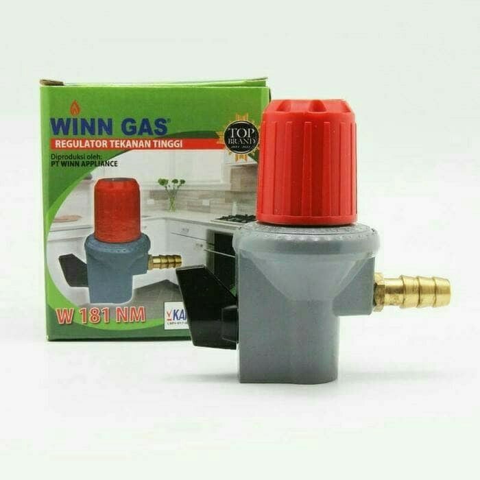 Regulator Kompor Gas Jualan Tekanan Tinggi Winn Gas W181M High Pressure Meteran