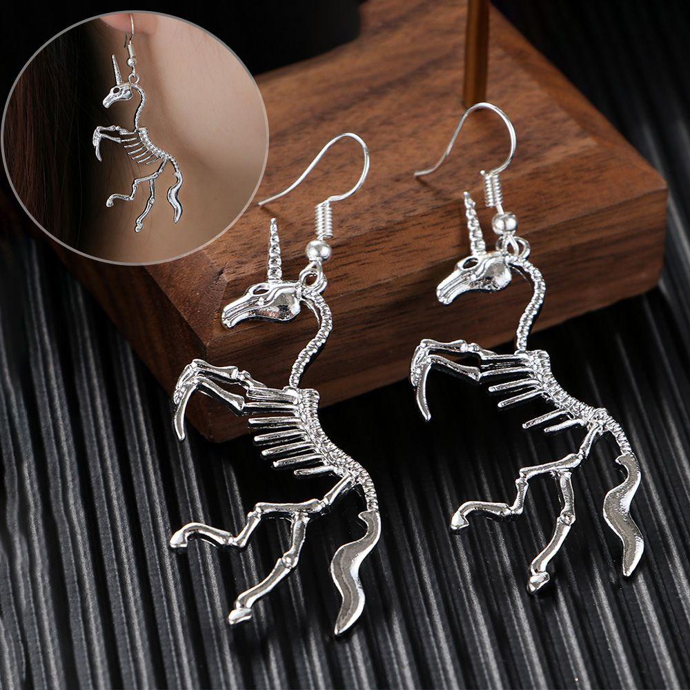 Lily Skeleton Drop Earrings Hot Wanita Hadiah Gadis Lady Menjuntai Anting