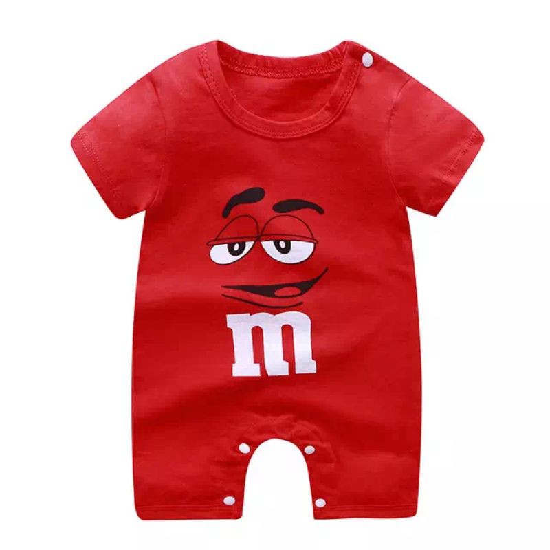 Romper Bayi Lengan Pendek Cotton Import M103