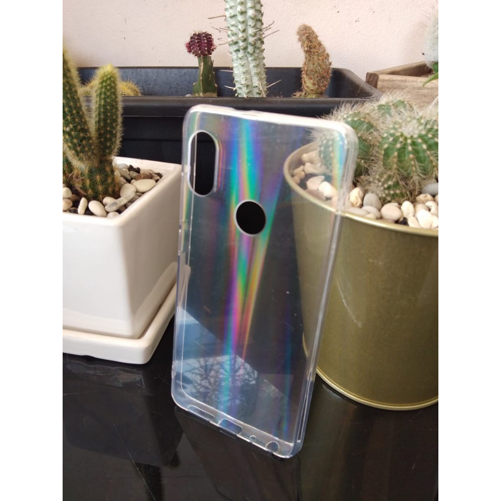 CASE CASING REDMI NOTE 5 / 5 PRO / F7 TPU UV CLEAR RAINBOW HARDCASE IMPORT