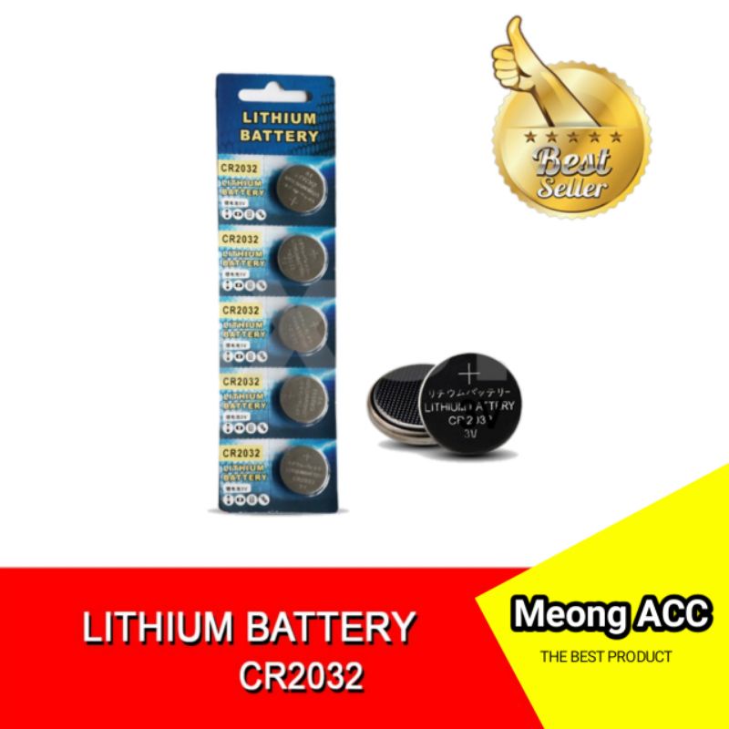 Baterai Remote Selfie / Baterai CR2032 / Batrai TOMSIS CR2032 3V Lithium Battery