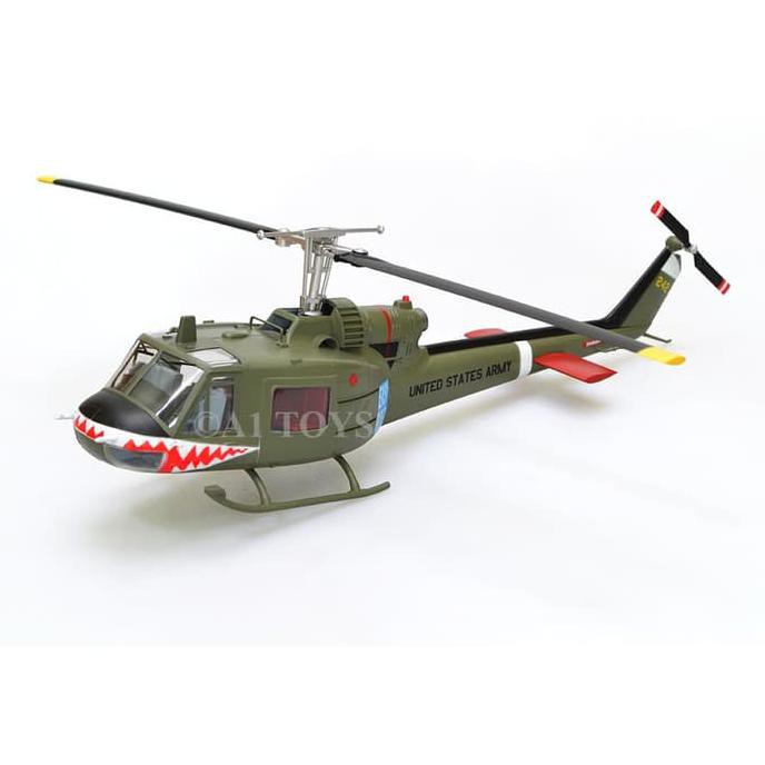 Miniatur Helikopter Bell UH1C Huey AHC Sharks Easy Model 25 cm 1:48