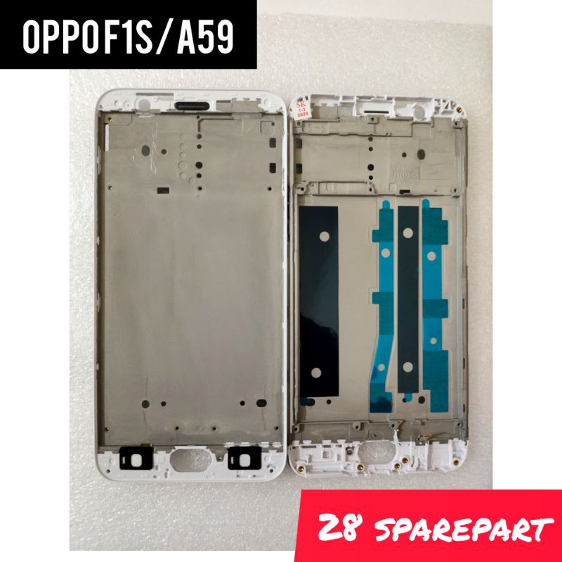 FRAME LCD/TULANG TENGAH DUDUKAN LCD OPPO F1S/A59 ORIGINAL