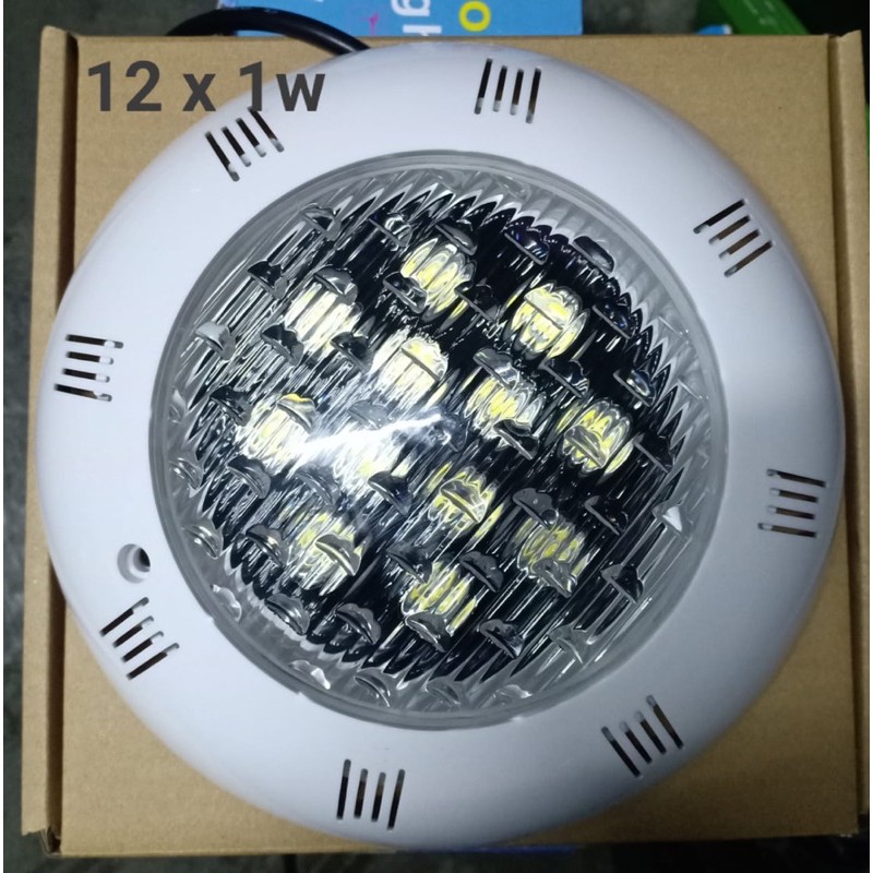 Lampu Kolam Renang Led 12W 12 Watt 12 Volt bodi plastik