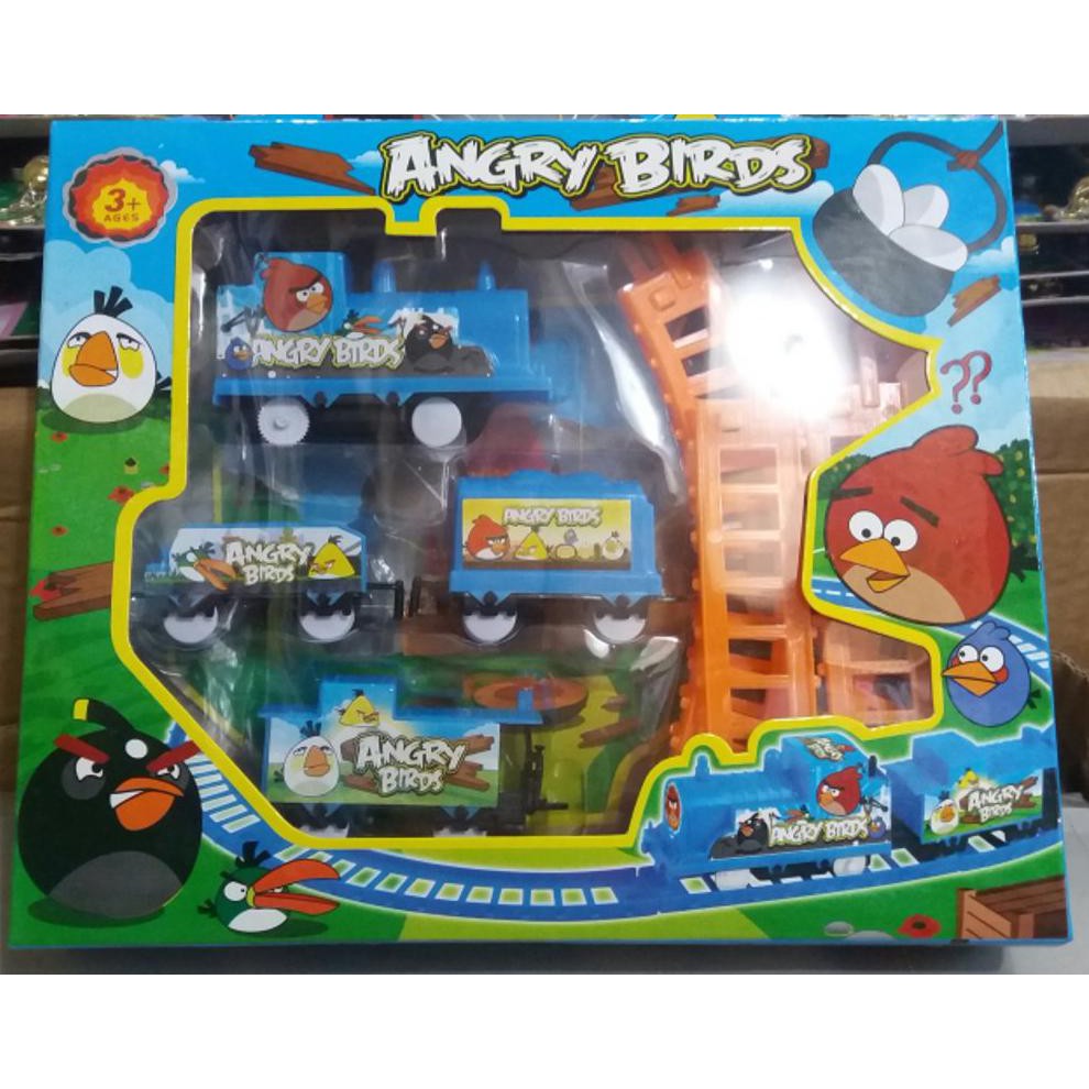 Mainan Kereta Api 4 Gerbong Angry Bird