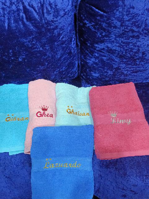 70x140 Satuan 1baris  Bordir/handuk Bordir Satuan Bordir Text 1 Baris/kado Handuk/seserahan Nikah