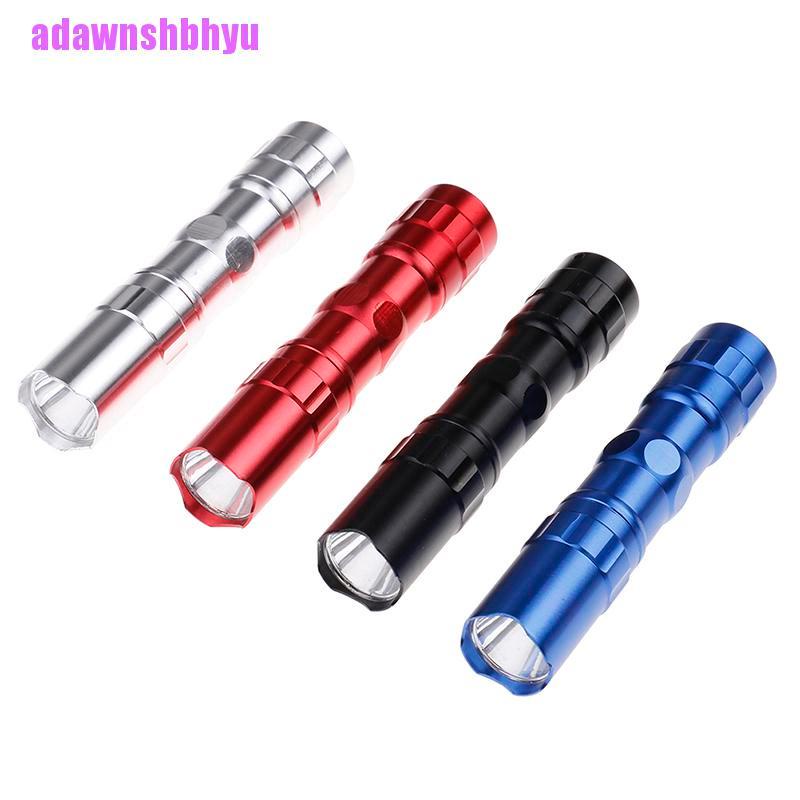 (adawnshbhyu) Senter Led Mini Portable Anti Air Bahan Aluminum