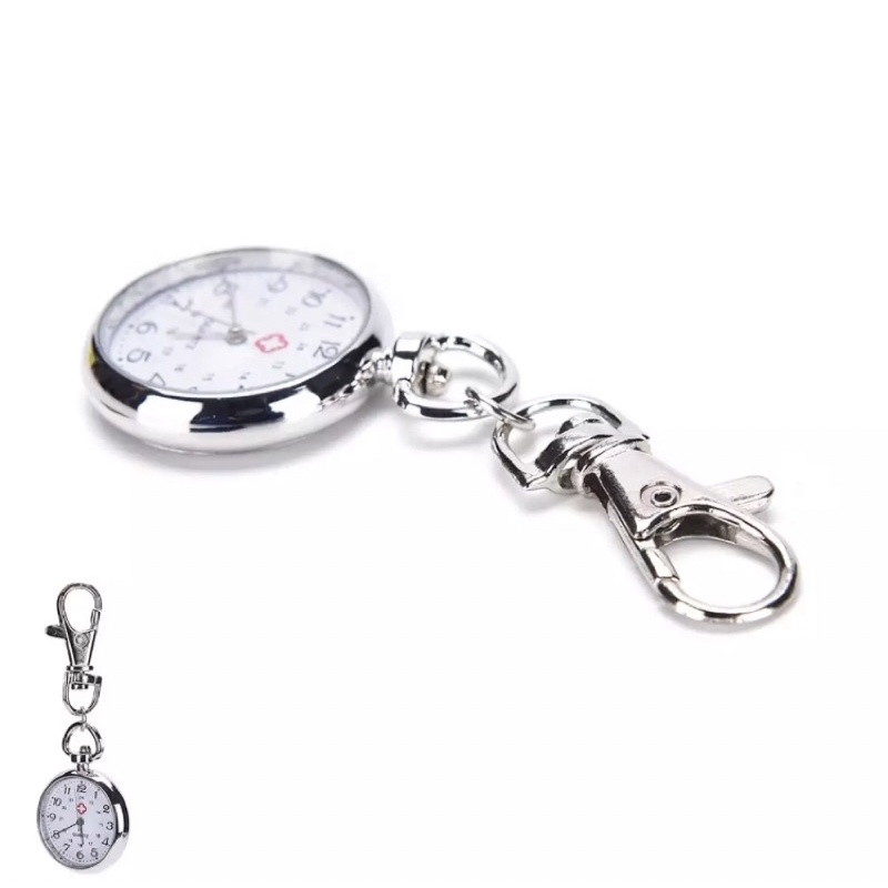 jam tangan saku Magical house Stainless Steel Kuarsa Jam  Saku Gantungan Kunci Lucu Rantai  Hadiah Baru Guaiao