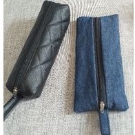 

souvenir case kotak pencil atk dompet hp 20 cm x 10 cm bahan levi's denim ada lapisan dalam