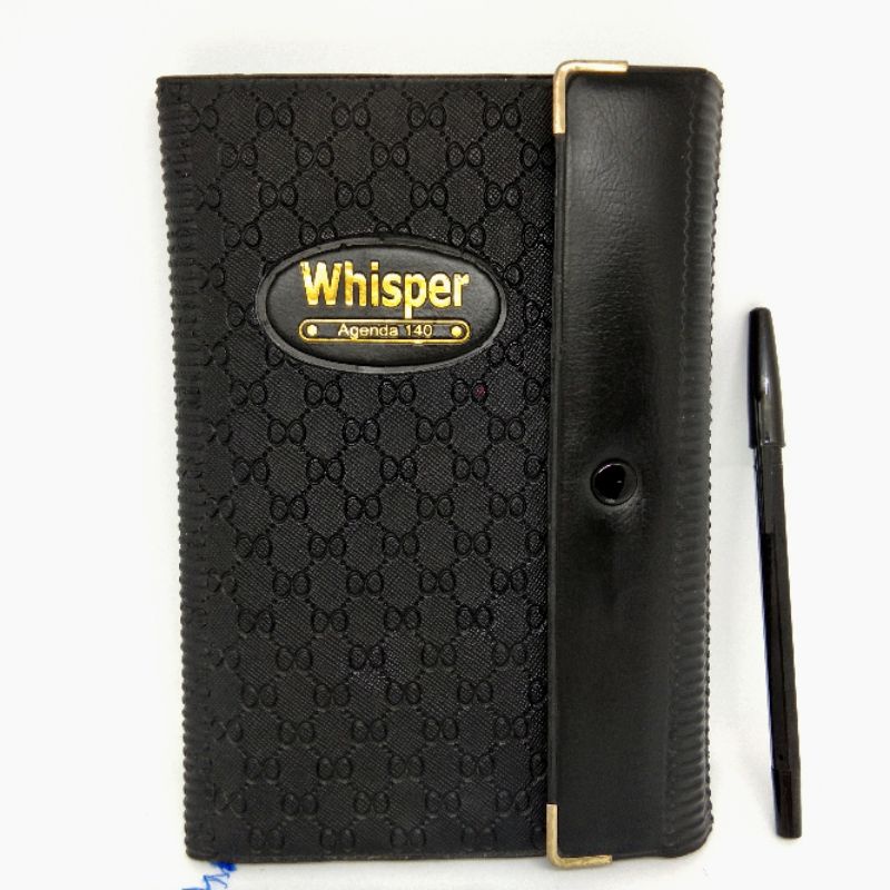 

Note Book Buku Tulis Buku Catatan Buku Murah Agenda WHISPER 140 Hitam