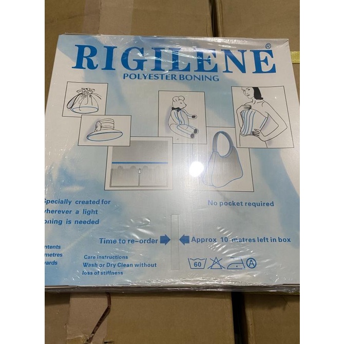 

[BISA COD] Pita rigilene balen jahit 12mm dan 8mm putih keras per dus