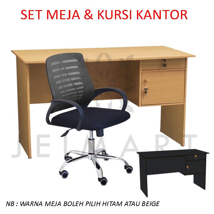 Set Meja dan Kursi Kerja Murah Meriah