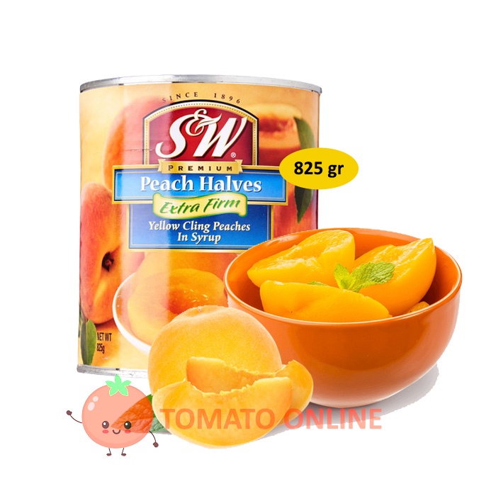 

SW Peach Halves in Syrup Buah Kaleng 825 gram gr G / 825gr