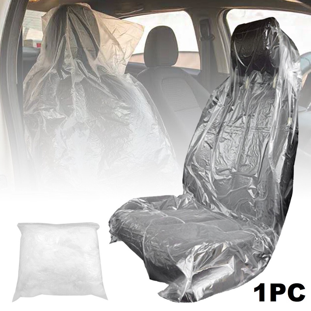 Cover Jok Mobil Disposable Sarung Interior Plastik Detailing Bengkel Seat Plastic Transparan Showroom Auto