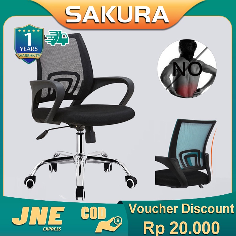 Weyon sakura kursi kantor Kursi Kerja kursi belajar Kursi Gaming Chair Kursi kursi minimalis Komputer Kursi (A301)