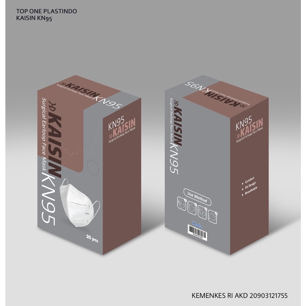 KAISIN KN95 SURGICAL FACE MASK / MASKER KN95 / 20 PCS