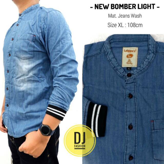 New Bomber / bomber jeans pria / jaket jeans denim pria
