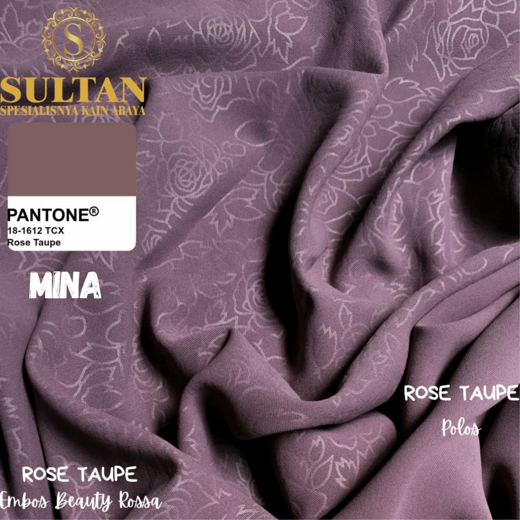 50CM EMBOS BEAUTY ROSSA MINA ROSE TAUPE ANTI UV KAIN SULTAN