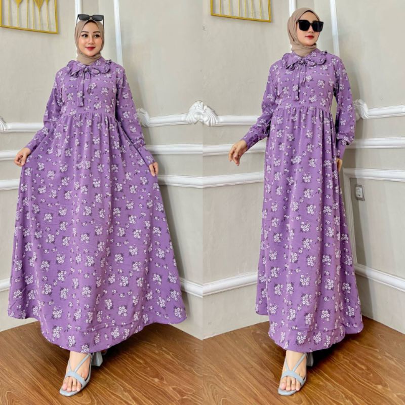 dress/gamis/Homedress motif bungga