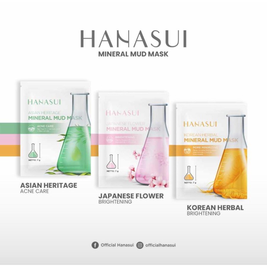 ✿ MADAME ✿ HANASUI MINERAL MUD MASK PEEL OFF - MASKER PEEL OFF HANASUI BPOM