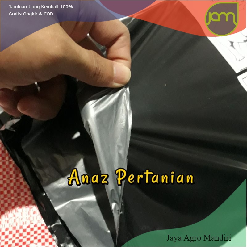Plastik Mulsa Hitam Perak Cap Badak 1 kg