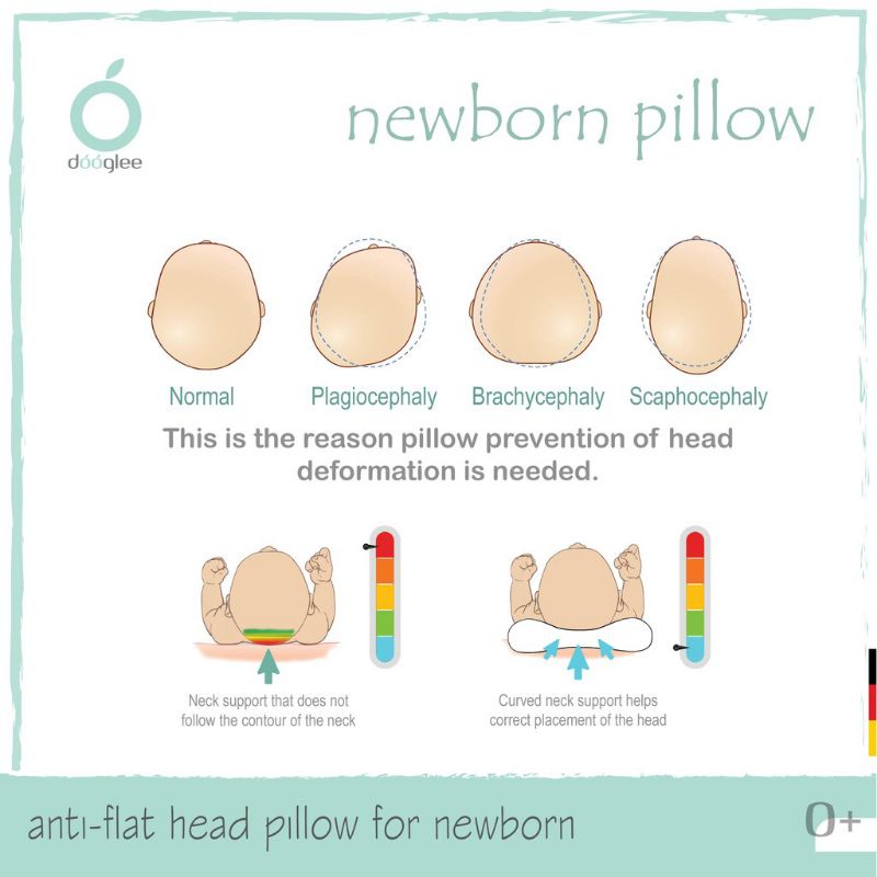 Dooglee Newborn Pillow - Dooglee Flat Pillow