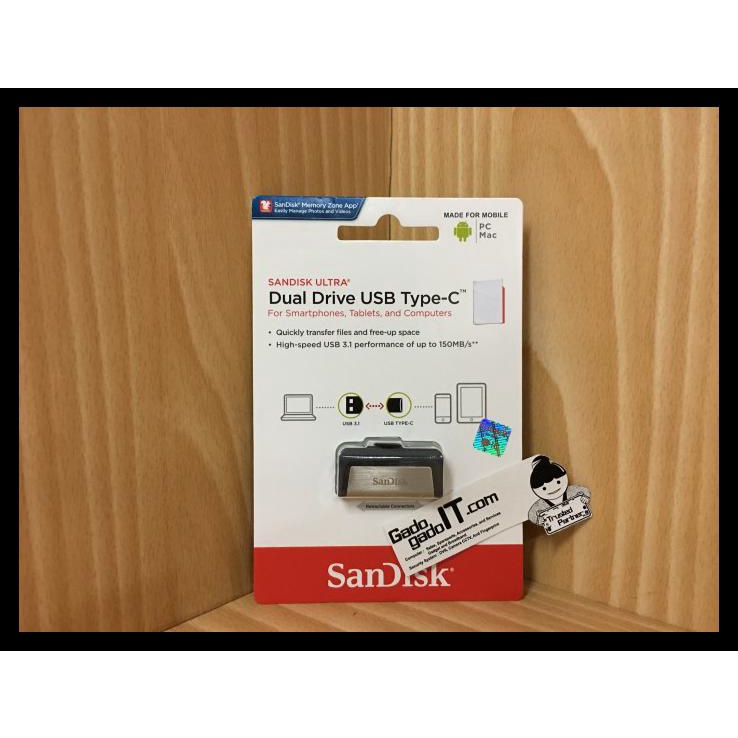 Usb Otg Flashdisk Sandisk Ultra Dual Drive Usb 3.1 Type-C