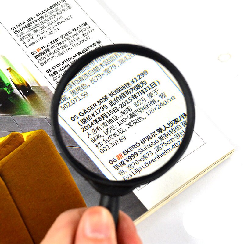 Kaca Pembesar Loupe Mini Pocket Magnifying Glass Glass Hand