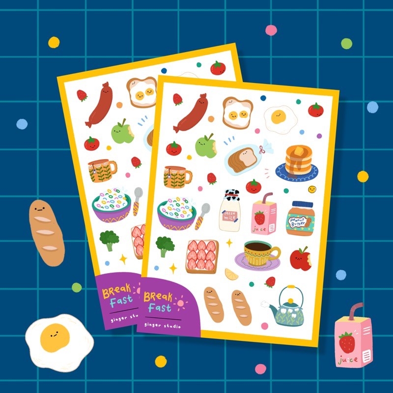 

Ginger Studio - Breakfast Sticker Sheet