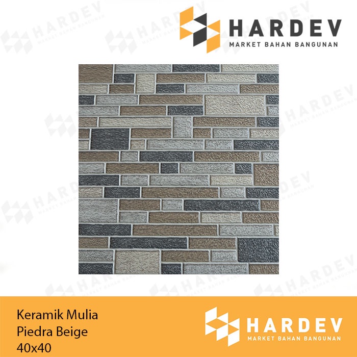 Mulia 40x40 piedra beige