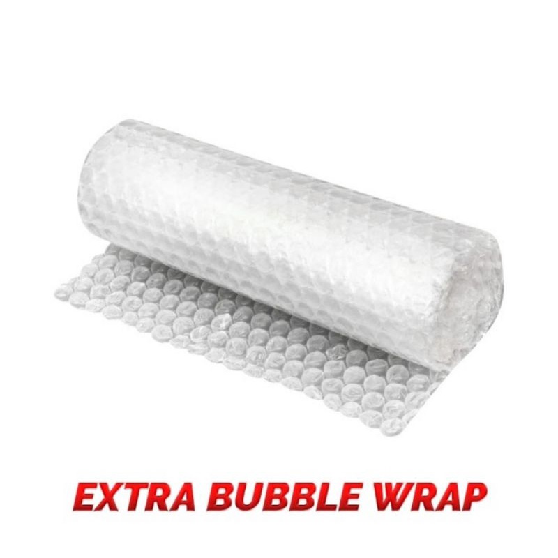 

EXTRA BUBBLE WRAP TAMBAHAN PACKING (JAMINAN 1000% PAKET AMAN SAMPAI TUJUAN)